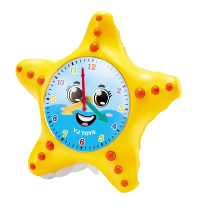 Kids learning clock toys electric walking obstacle avoidance teaching clock with light educational toys