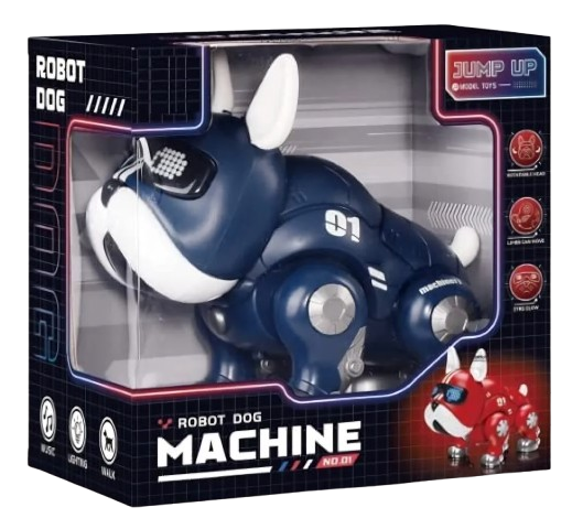 Walking and Dancing Battery Operated Robot Dog Toy with Lighting Music Shake Head Cool Intelligent Robot Dog Toy