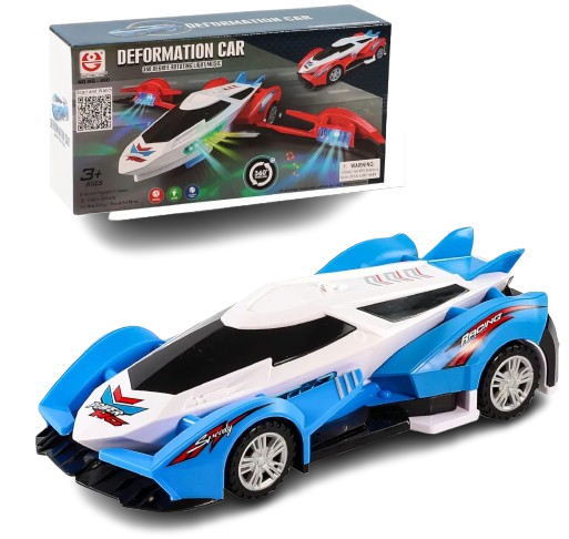 Transforming Toy Car with Light and Sound Race for Boys Girls Age 3 Year above Old