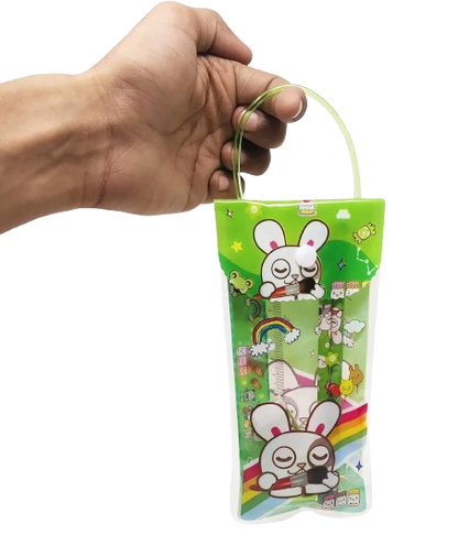 Bunny themed Stationery Kit Set in a Fancy Bag for Kids return gifts