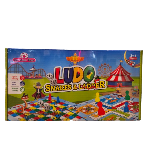 Ludo Snakes & ladder board game to enhance skills like logical thinking,teamspirit and strategic learning for kids