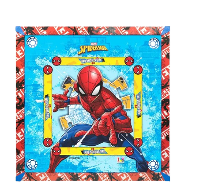 ITOYS Spiderman edition Carrom Board for Kids Big Size with Ludo on Back Side Carrom Board Game for Kids