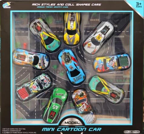 Mini pull back Stunt car 10 pc set