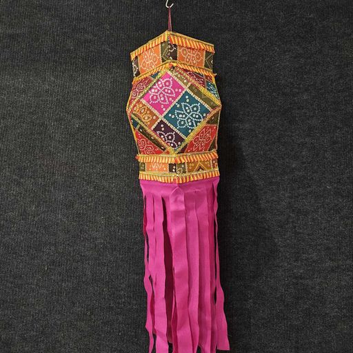 Diwali traditional hanging handmade fabric lantern