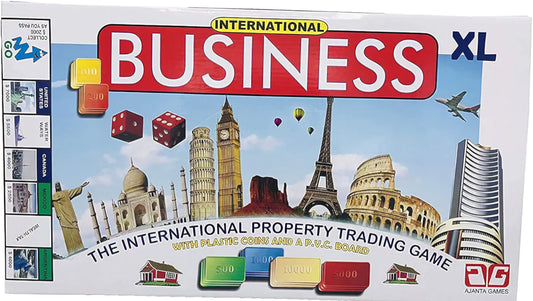 International Business XL The International Property Trading Game with Coins and Board Multicoloured from above 4 Years