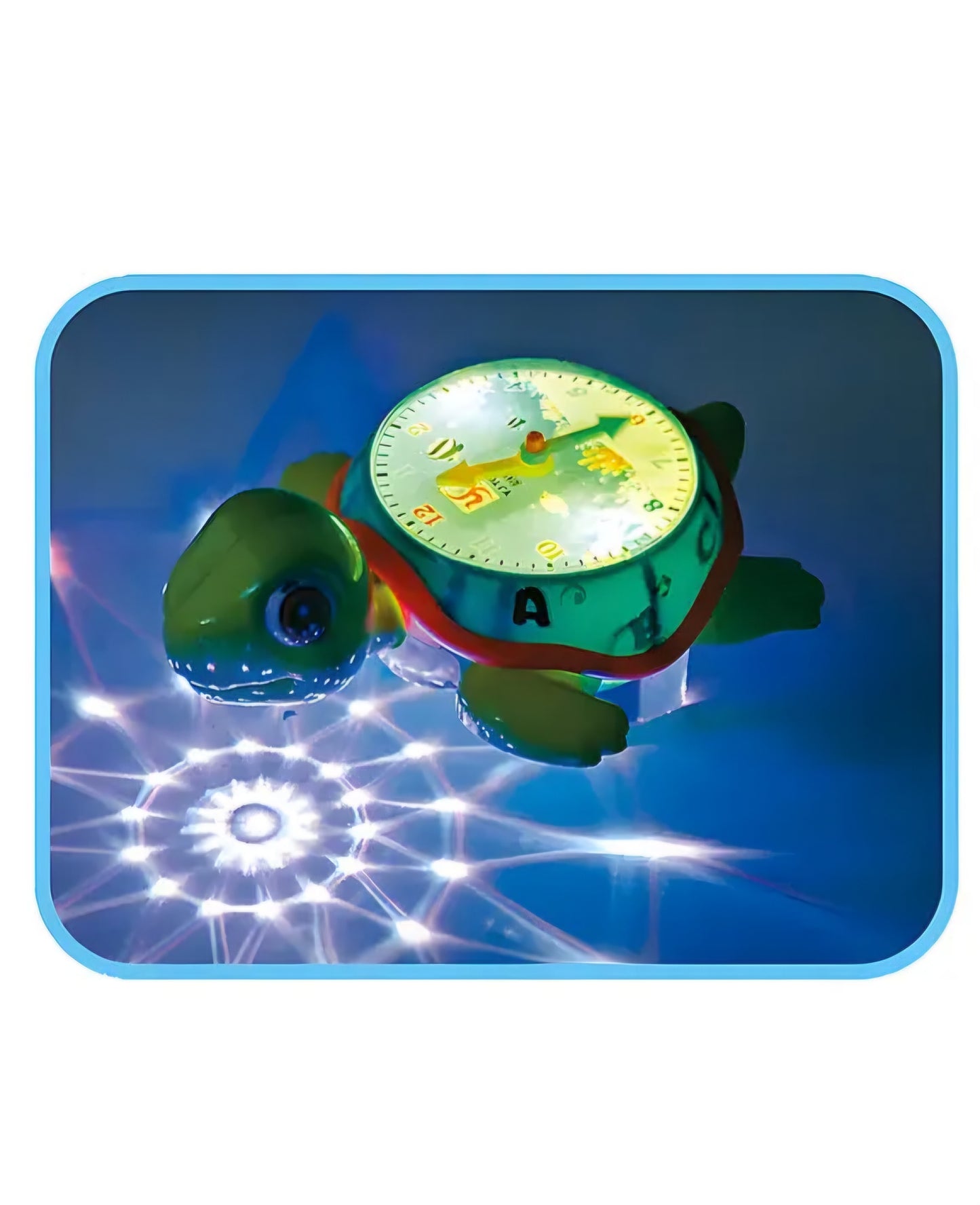 Electric universal tortoise clock toys obstacle avoidance educational toys for kids learning time