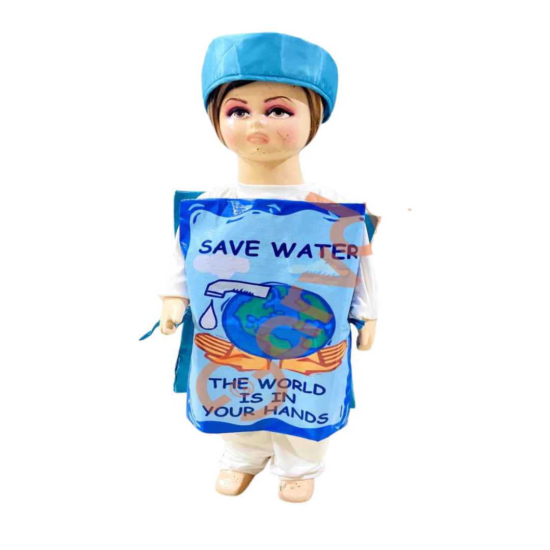 Save Water Costume Cutout for kids- Free Size