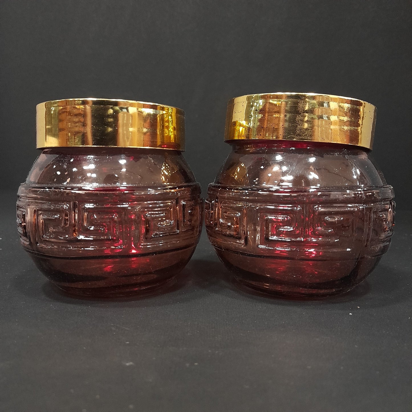 RICHCRAFT VALENTINA 2 GLASS JAR SET WITH LID