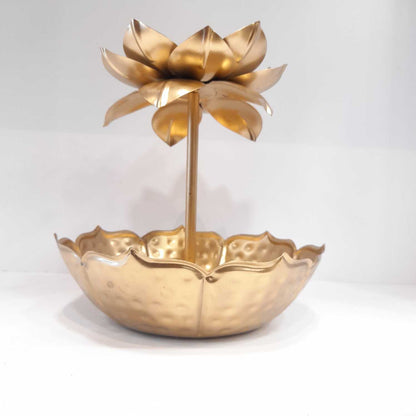 Lotus uril bowl and t-light stand for diwali