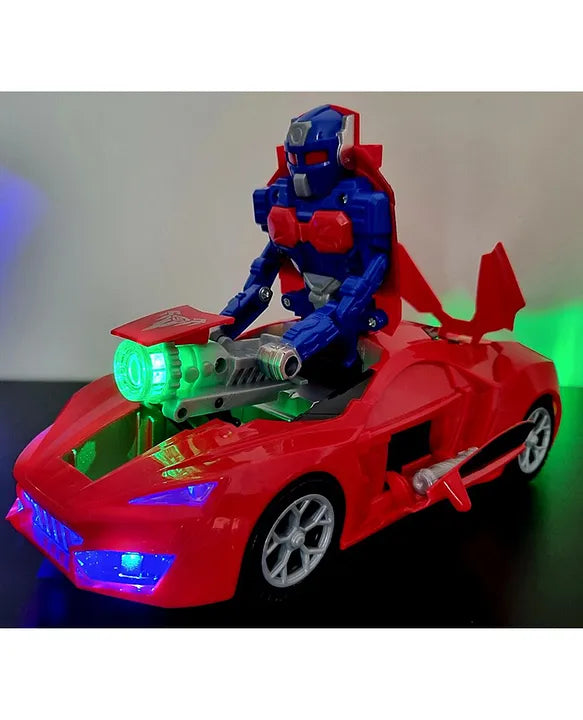 Transforming Toy Car with Light and Sound Race for Boys Girls Age 3 Year above Old kids