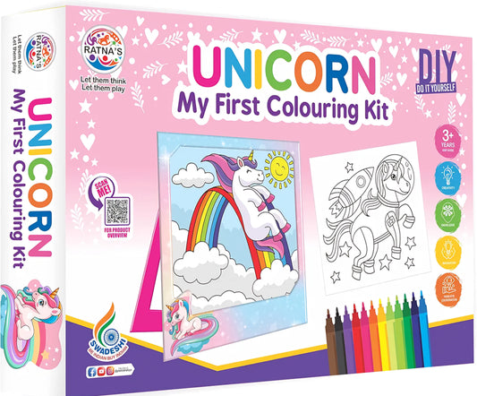 Unicorn My First Coloring Kit DIY Activity Kit for Kids 3 above Years