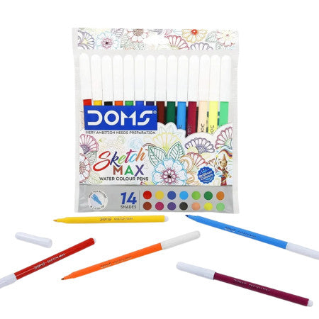 DOMS Sketch Max Water Colour Pens 14 shades