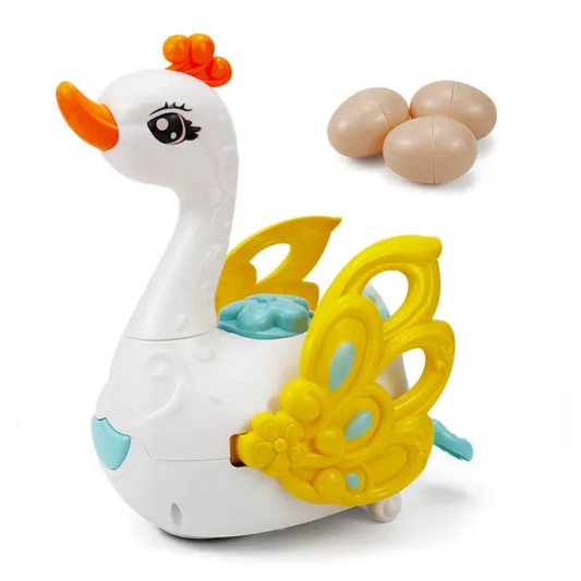 Egg laying Little Swan Play Toy Electric Universal Walk Fun Childrens Music Puzzle Toy