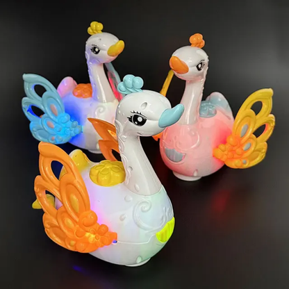 Egg laying Little Swan Play Toy Electric Universal Walk Fun Childrens Music Puzzle Toy