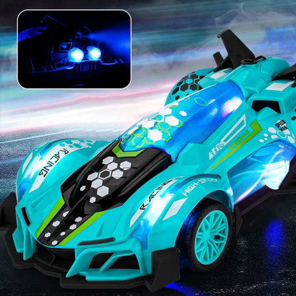 Stunt Spray Remote Control Car Cool Lights Simulation Racing Sound Rechargeable Toy RC Car