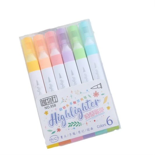 Kids Marker pens Multicolor Plastic kids fancy alcohol marker highlighter pen kids stationery