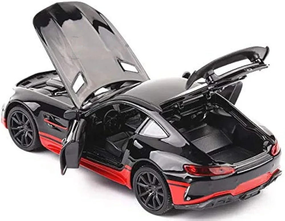 Die Cast Mersidis AMG Metal Pullback Toy Roleplay Cars Openable Door with Front and Rear Light with Startup Music Children