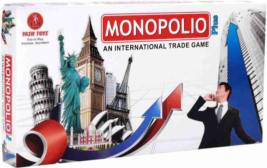 Monopolio puls an international tarde game for ages 5 year above assets board game