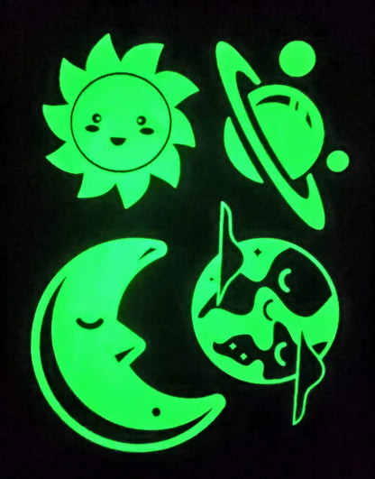 Glowing Star Glow in The Dark Wall Stickers Ceiling Stickers for kids Room Decor