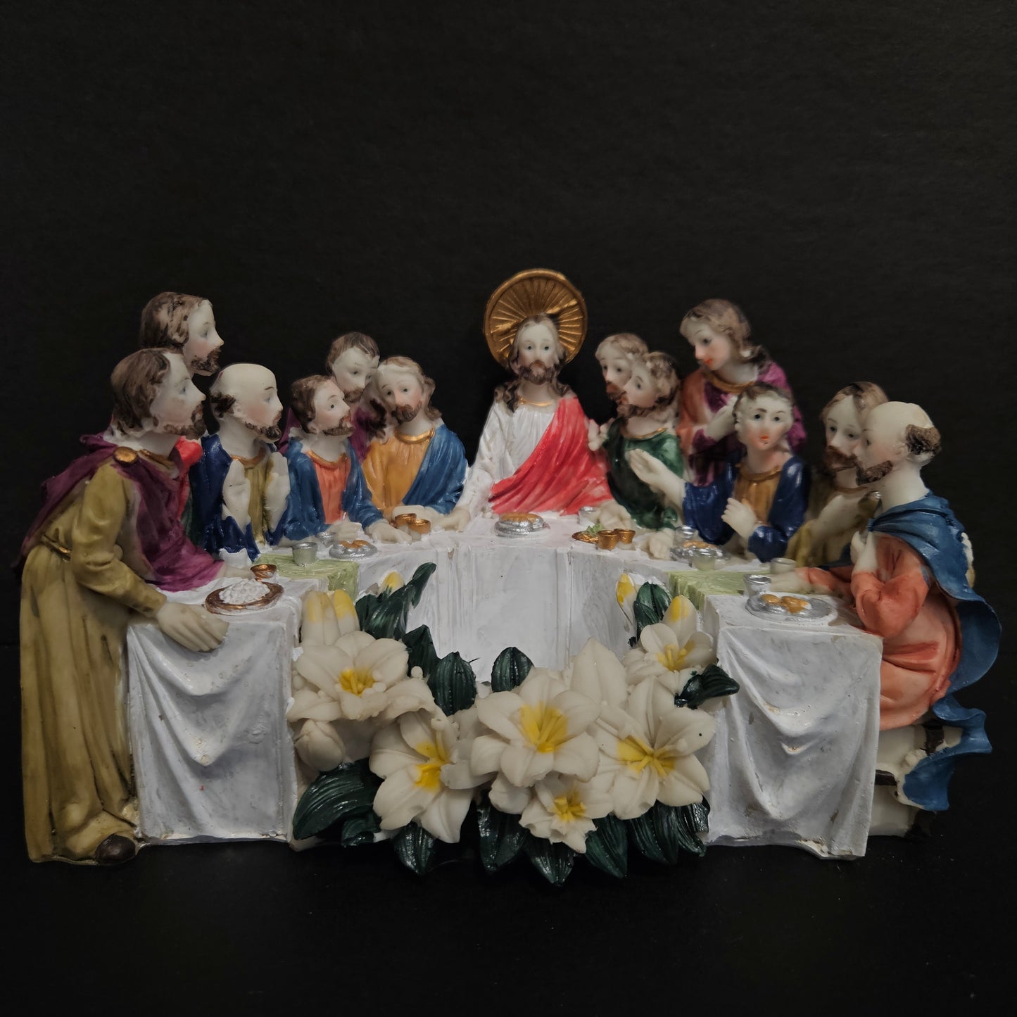 Jesus and The 12 Disciples at The Last Supper Statue Christian Figurine Collectibles Religion and Spirituality Christianity Statues and Figures