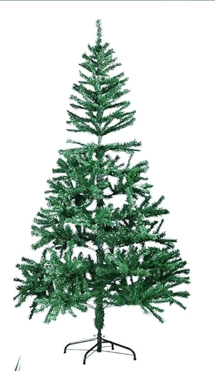 Artificial Christmas 6 feet Tree for Home Office and Party Decoration Premium Christmas Tree Branch Tips Includes Metal Foldable Stand Easy Assembly for christmas decoration