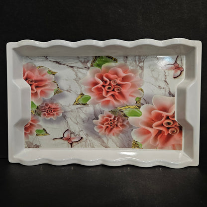 Melamie serving tray Rectangular Shaped Platter designer Tray for your Home dinning room to give elgent look to your dinning tables perfect for everyday use