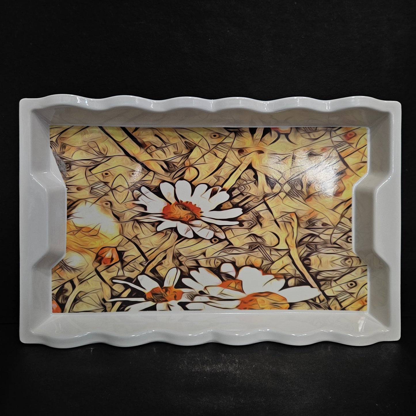 Melamie serving tray Rectangular Shaped Platter designer Tray for your Home dinning room to give elgent look to your dinning tables perfect for everyday use