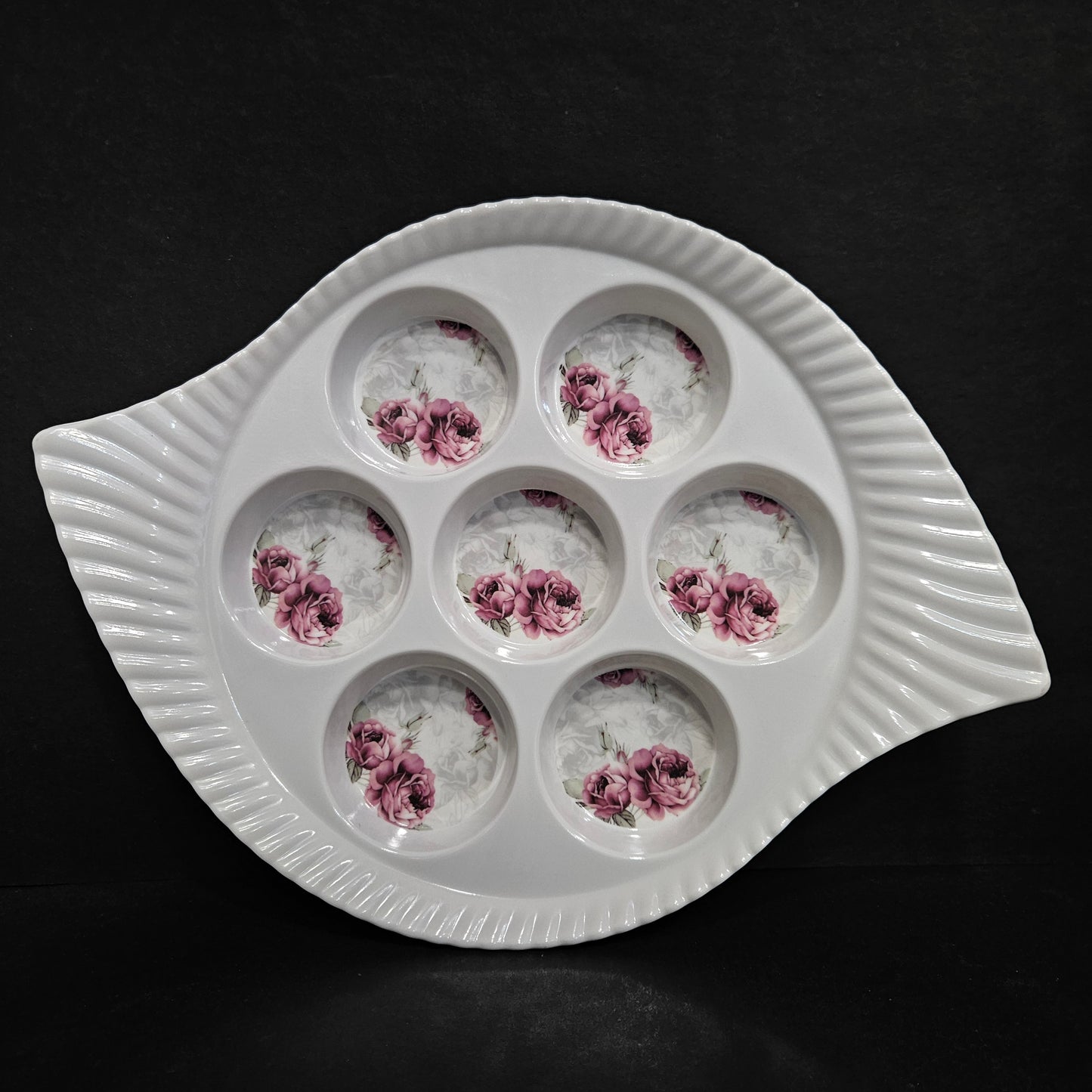 serving designer Tray with compartments glass or cup holders  perfect for everyday use