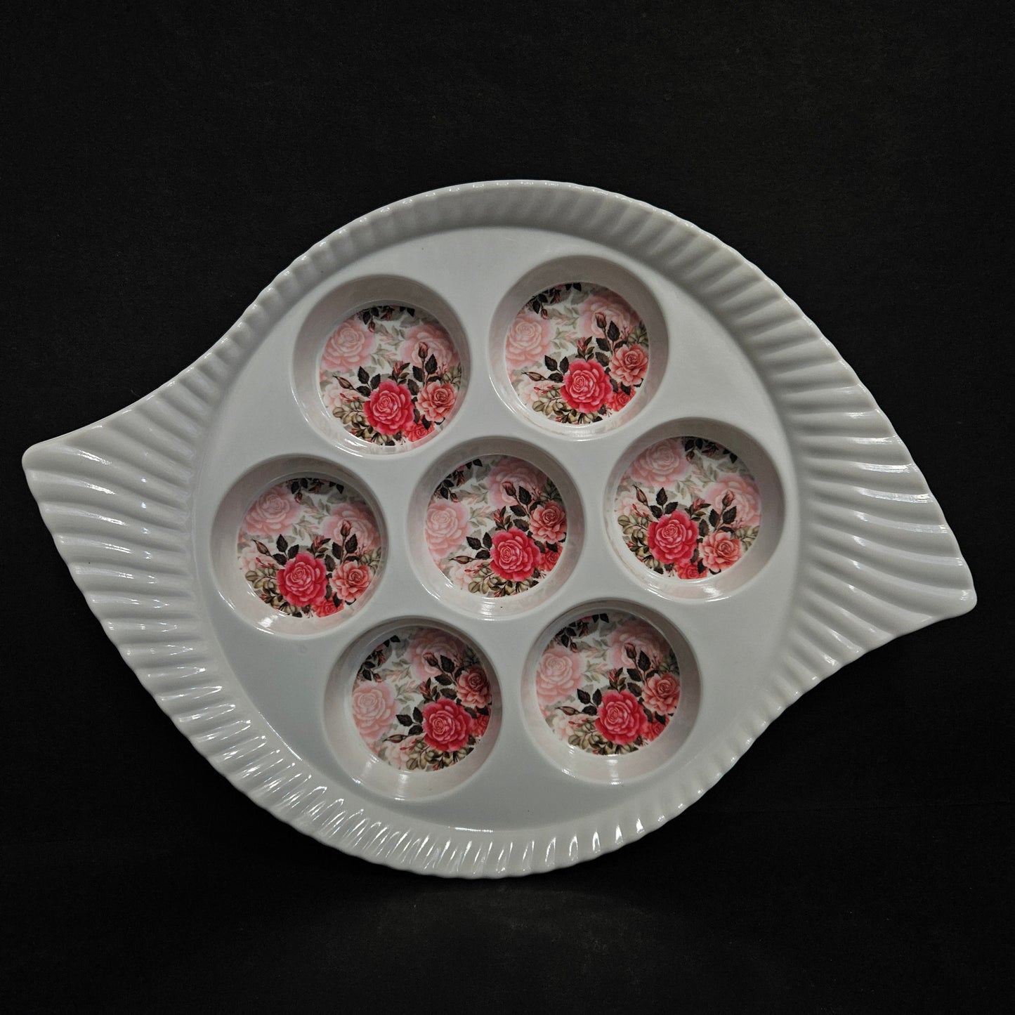 serving designer Tray with compartments glass or cup holders  perfect for everyday use