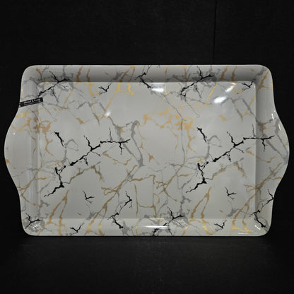 Melamie serving tray Rectangular Shaped Platter designer Tray for your Home dinning room to give elgent look to your dinning tables perfect for everyday use