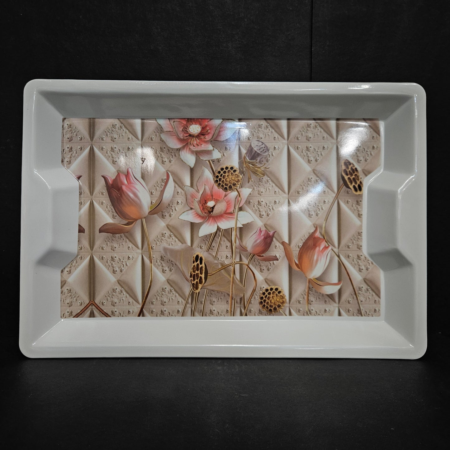 Melamie serving tray Rectangular Shaped Platter designer Tray for your Home dinning room to give elgent look to your dinning tables perfect for everyday use