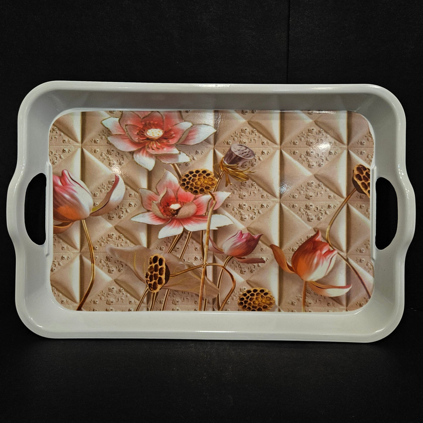 Melamie serving tray Rectangular Shaped Platter designer Tray for your Home dinning room to give elgent look to your dinning tables perfect for everyday use