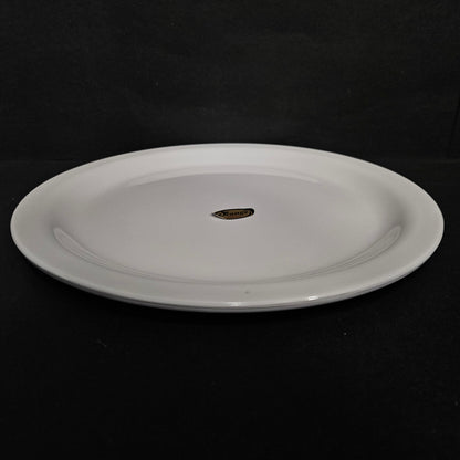 Melamine White Glossy Finish Serving Platter for Dining table Food Serving platter