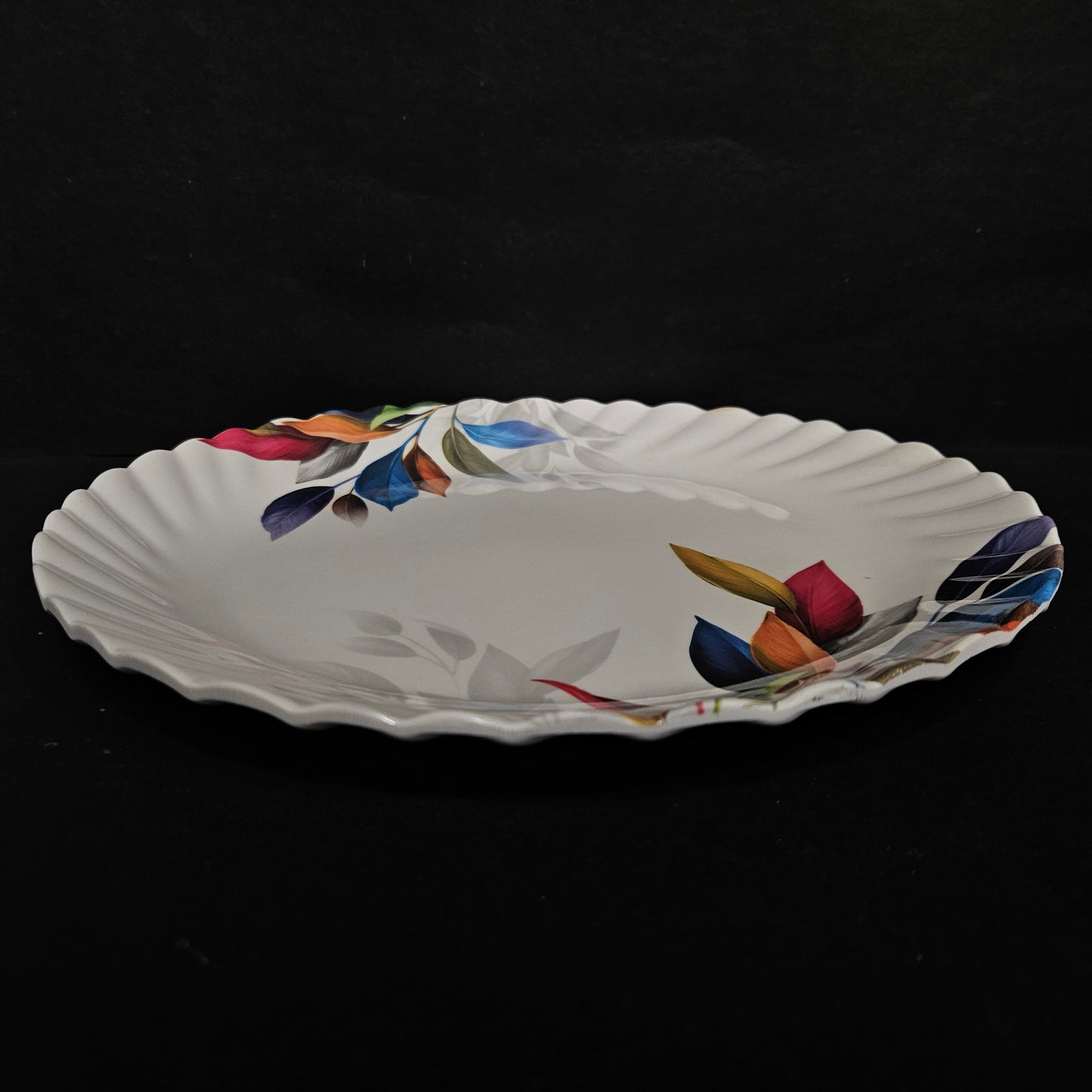 Melamine Glossy Finish Designer Serving Platter for Dining table Food Serving platter