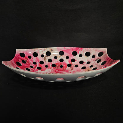 Printed Serving Pot Round Fruit Bowl For Home