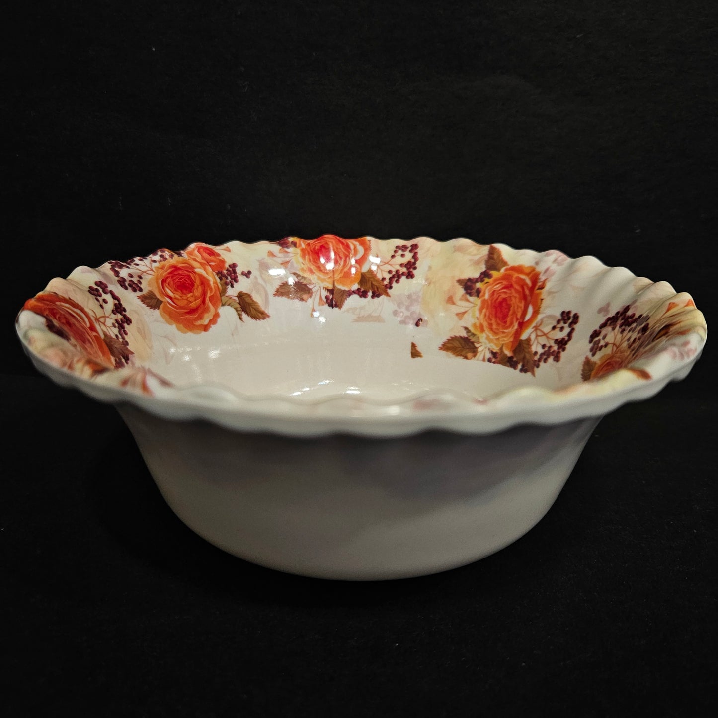 Melamine Floweral Bowls Pasta Bowls,Salad Bowl Dishwasher Safe Dinner or Cereal Bowls