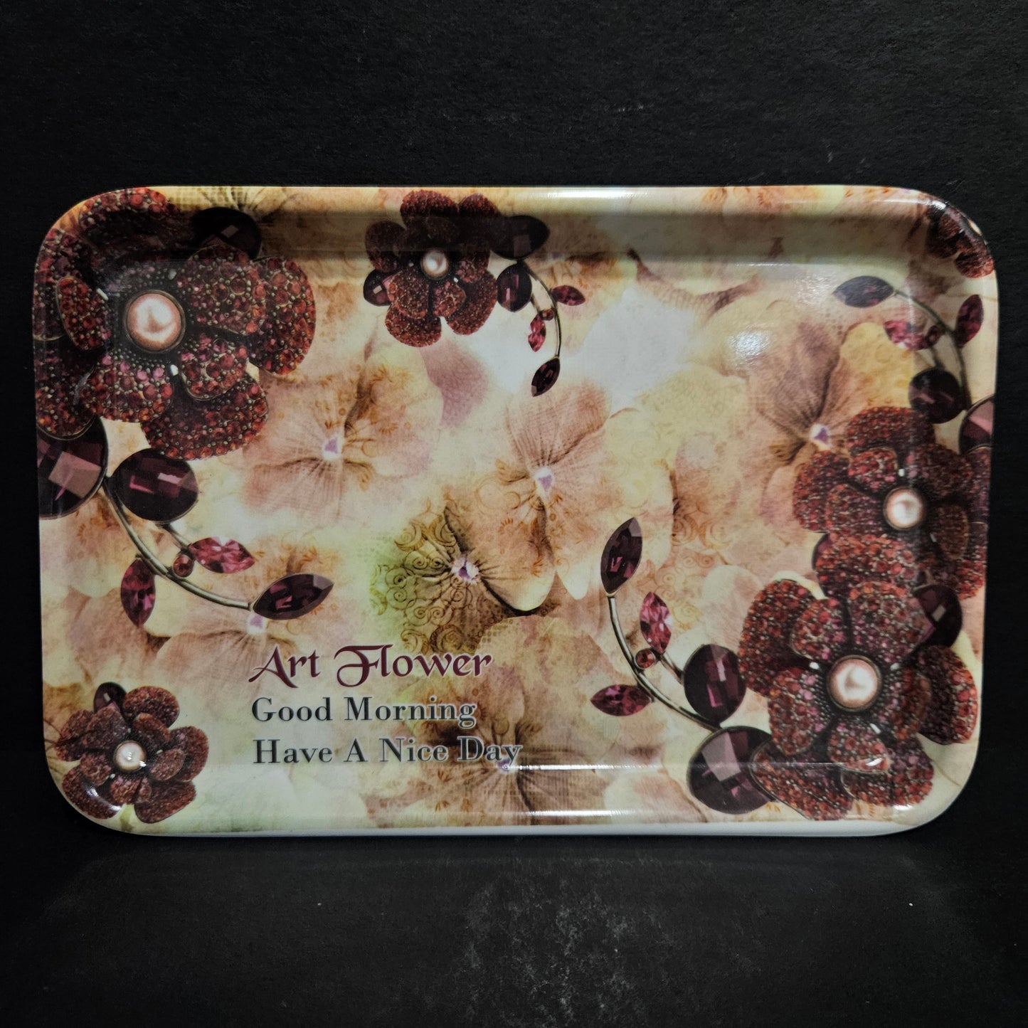 Printed Melamine Rectangular Snacks or Starters Serving Quarter try Plates Perfect for daily use