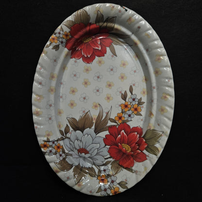 Printed Melamine Ovel Shaped Snacks or Starters Serving Quarter try Plates Perfect for daily use