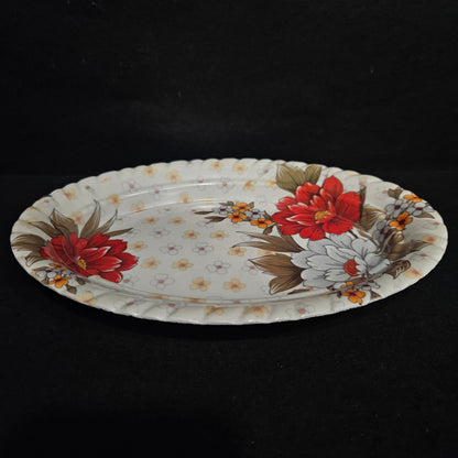 Printed Melamine Ovel Shaped Snacks or Starters Serving Quarter try Plates Perfect for daily use