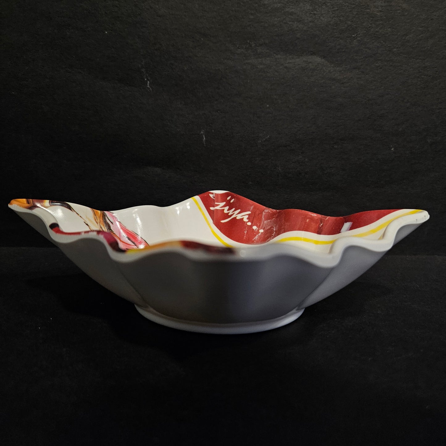 Melamine Serving SQUARE CURVING DESIGNER SNACKS SERVING try for daily use MICROWAVE SAFE