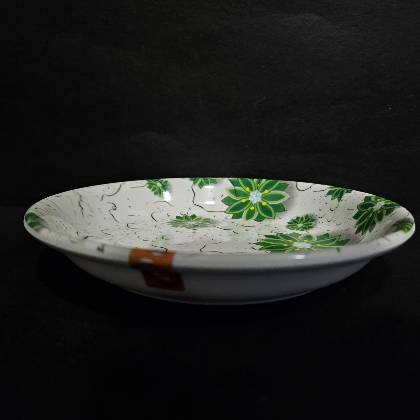 Melamine dining platter with floweral design for Snack serving plater,for everyday use