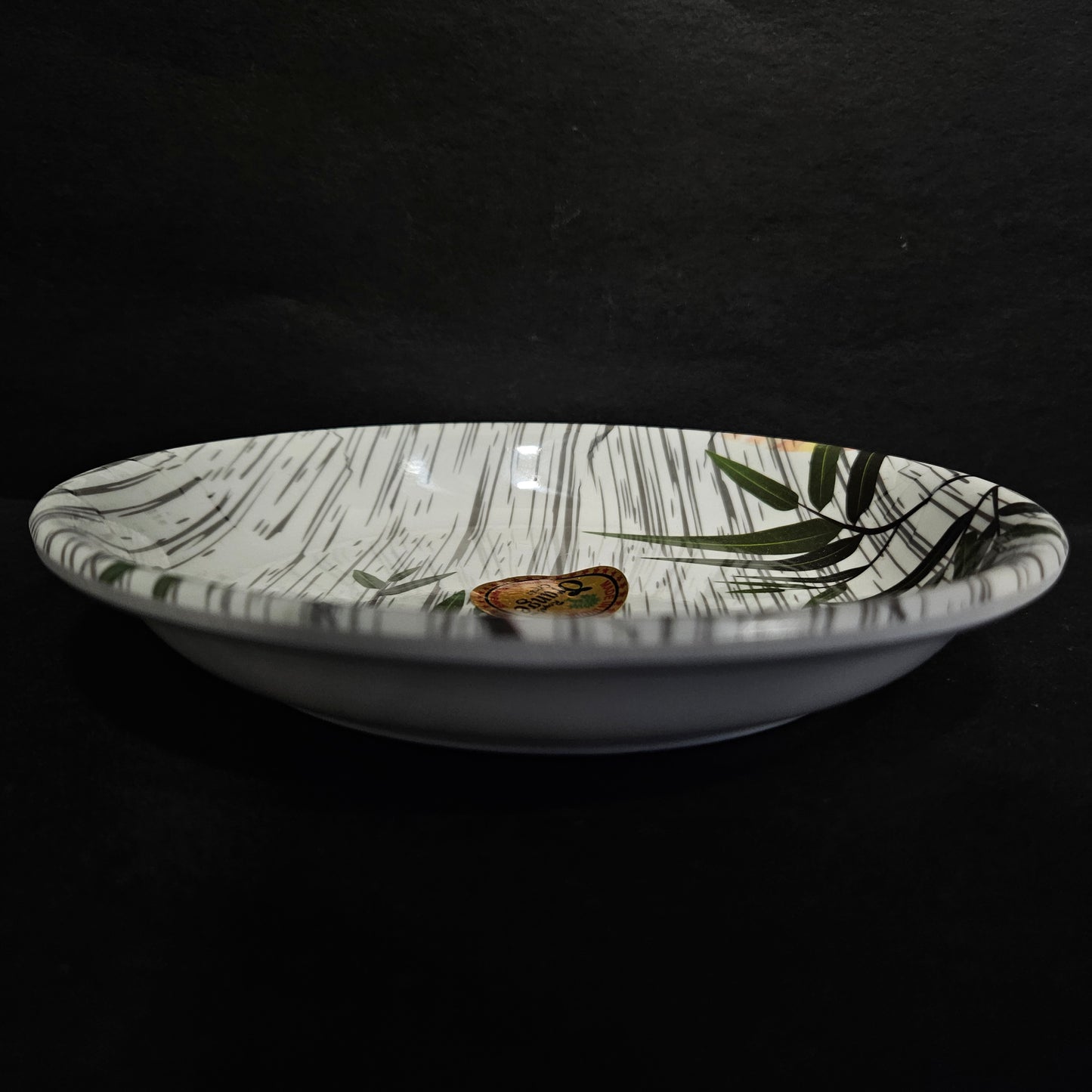 Melamine dining platter with floweral design for Snack serving plater,for everyday use