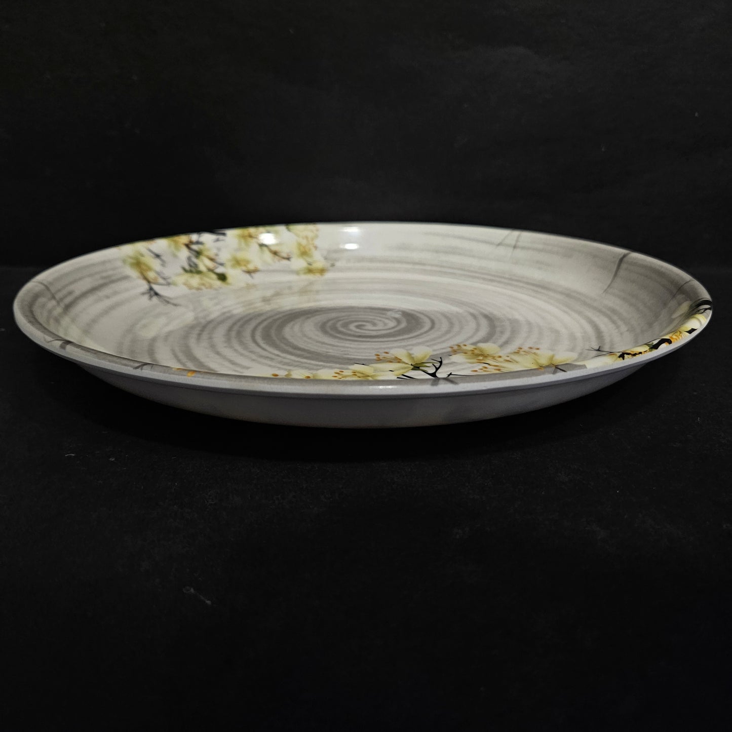 Melamine dining platter with floweral design for food serving plater,for everyday use