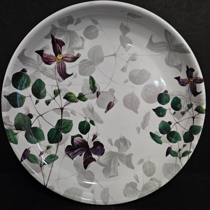 Melamine dining platter with floweral design for food serving plater,for everyday use