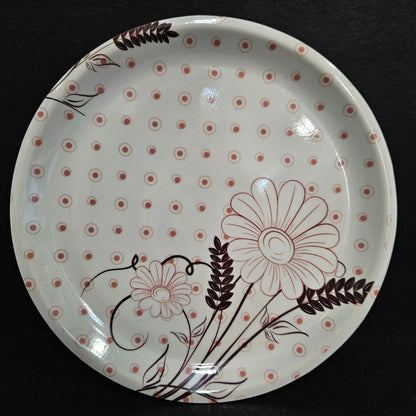 Melamine dining platter with floweral design for food serving plater,for everyday use