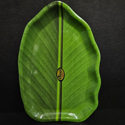 Melamine platter with Banyan tree leaf designer platter for everyday use