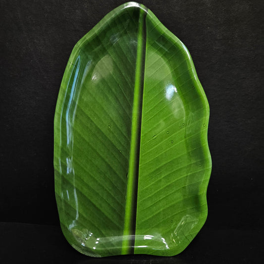 Melamine platter with Banyan tree leaf designer platter to serving food for everyday use