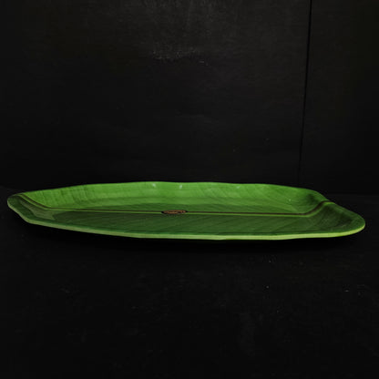 Melamine platter with Banyan tree leaf designer platter to serving food for everyday use