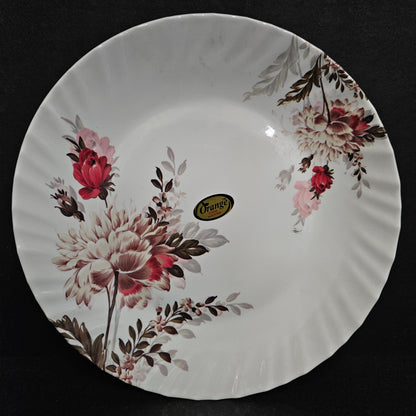 Melamine dining platter with floweral design for food serving plater,for everyday use