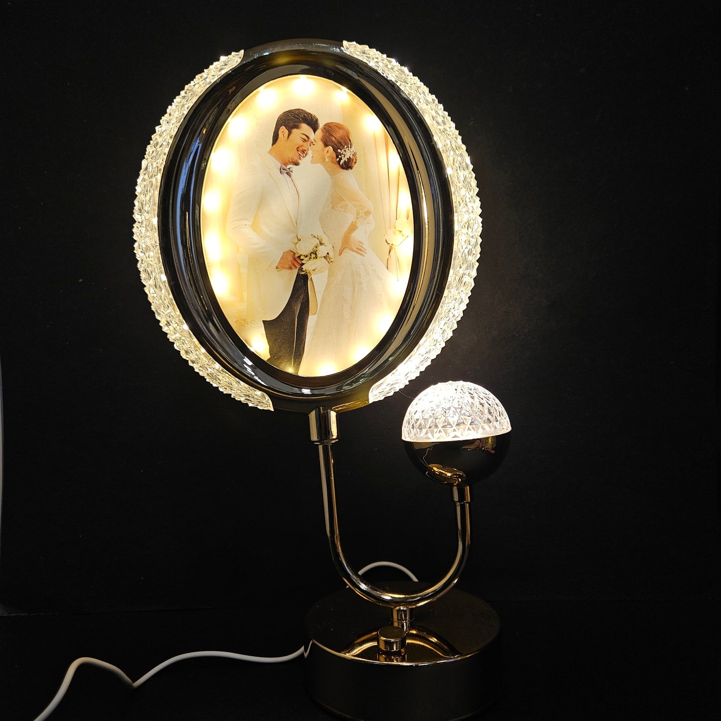 Photo Frame Table Lamp Personal Lights Decor for Bedroom Night Stand for Home Decor